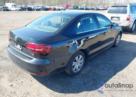 2017 Volkswagen Jetta 1.4T S из США, поврежденный, VIN 3VW2B7AJ3HM383439